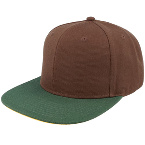 Casquettes Snapback personnalisées de haute qualité avec logo brodé, casquette de baseball à visière plate marron, casquettes Snapback unisexes - Product Image 2