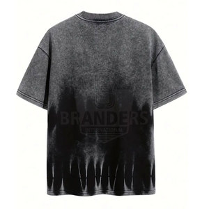 เสื้อยืดแฟชั่นผู้ชายทรงโอเวอร์ไซส์ ทรงหลวม ระบายอากาศได้ดี เนื้อผ้านุ่มสบาย เหมาะสำหรับใส่ในชีวิตประจำวัน ชุดสตรีทแวร์ และสไตล์ทันสมัย - Product Image 2