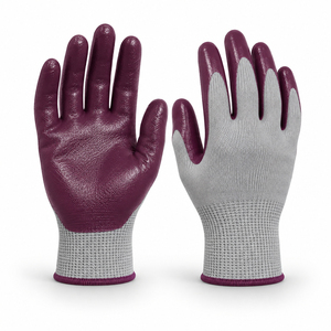 Gants en nitrile pour la construction, gants de travail de protection robustes avec grip renforcé pour les outils, l'équipement et la construction - Product Image 1