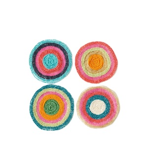 ชุดที่รองแก้วปักลูกปัดลูกปัดลูกปัดมีสไตล์ประดับทำด้วยมือ - Product Image 1