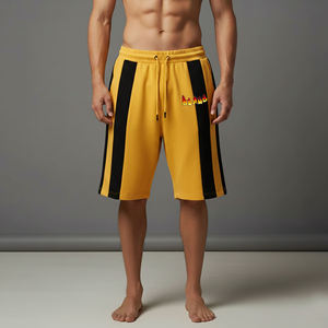 Shorts décontractés surdimensionnés en molleton épais respirant avec taille élastique, style streetwear, personnalisables, vente en gros fabricant - Product Image 3