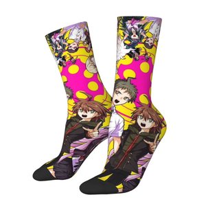 Chaussettes de sport unies imprimées par transfert thermique, respirantes, séchage rapide, en polyester/nylon, décontractées, pour adulte, taille unique, épaisseur standard - Product Image 2