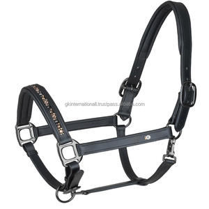 Cabestro de caballo de cuero Premium de alta calidad, único y elegante con cristales ostentosos, Halter de carreras ecuestres de caballo decorativo elegante - Product Image 5
