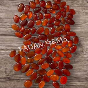 Cabujón de piedras preciosas sueltas de ónix rojo Natural, forma de mezcla pulida, colgante de joyería de todos los tamaños, fabricación de piedra FAIJAN GEMS de terceros - Product Image 4