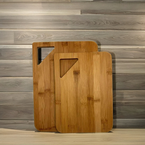 ชุดเขียงไม้ทนทาน2ชิ้นสำหรับใช้ในครัวสำหรับหั่นผักและแผ่นชีส - Product Image 4