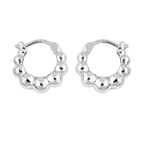 Elegant Handmade Sterling Silver Bohemian Hoop <b>Earrings</b> Ethnic Inspired Lightweight Fashion Jewelry for Modern Women - Product Image 4