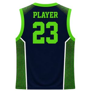 Camiseta de baloncesto para hombre y mujer, camiseta de manga corta verde y negra, uniforme atlético cómodo y transpirable para juego de baloncesto - Product Image 2