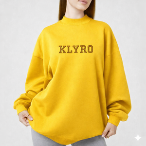 Sweat-shirt à col montant doux pour femme, coupe ample, en molleton de coton, chaud et confortable, tenue décontractée pour l'hiver - Product Image 1