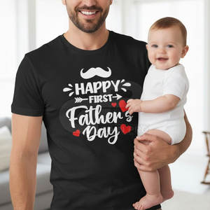 T-shirt spécial Fête des Pères pour papa en coton doux, coupe ajustable et look décontracté tendance - Product Image 4