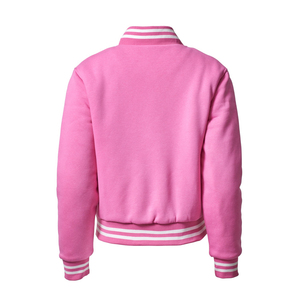 TRENDY <b>WOMEN</b> CROPPED LETTERMAN <b>JACKET</b> <b>VARSITY</b> <b>BOMBER</b> CUSTOM EMBROIDERY LOGO STREETWEAR Y2K FASHION WHOLESALE OEM SUPPLIER - Product Image 2