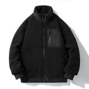 Veste en polaire unisexe de haute qualité, coupe oversize, nouvelle collection, vente chaude, en tissu polaire Sherpa pour l'hiver - Product Image 3