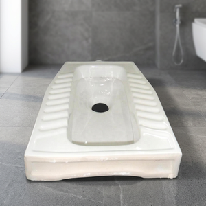 Vistaar Elegant <b>Ceramic</b> Eastern Squat <b>Pan</b> Toilet Latrine Water Closet WC Commode for Yemen Market - Product Image 6