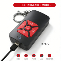 Télécommande sans fil universelle HFY 315/433 MHz avec apprentissage du code, 5 boutons, indicateur LED de confidentialité, portée >50 m