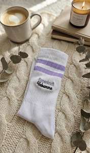 Chaussettes de sport standard en Spandex/Coton, unies, écologiques, respirantes et antidérapantes pour le yoga, le basketball, les sports nautiques, le surf et la natation - Product Image 2