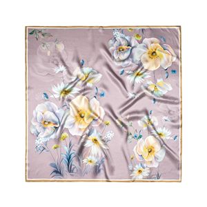 Écharpe en soie haut de gamme pour femme, 100 % soie de mûrier, impression personnalisée, foulard carré de luxe, hijab tendance, bandana, vente en gros - Product Image 6