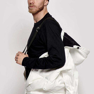 Ensemble de veste et pantalon de snowboard matelassé blanc pour homme, avec capuche et patchs NASA, drapeau américain, pantalon cargo, pour l'hiver, le ski et les activités de plein air - Product Image 6
