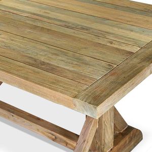 Luxury <b>Reclaimed</b> Teak Wood Dining <b>Table</b>-Waterproof Eco-Friendly Durable Modern Outdoor Garden Furniture - Product Image 4