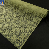 Tissu en dentelle florale élégante YX1490 en coton et nylon cordonné, largeur 150 cm, dentelle florale non extensible pour robes et hauts pour femmes