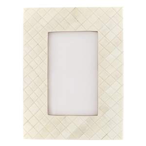 Cadre photo en verre teinté avec incrustation d'os fait main, personnalisable, de haute qualité, design élégant et lumineux pour table - Product Image 1