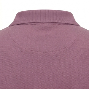 เสื้อเชิ้ตผู้ชายสีน้ำเงินขาว แขนสั้น ผ้าโพลีเอสเตอร์เทอร์รี่ ทรงปกติ สไตล์ทางการ ผ้าถัก ระบายอากาศได้ดี ด้านหน้า - Product Image 6
