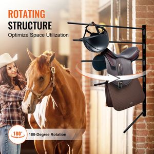 Porta Selle da Parete a Sei Livelli 30.9 X 29.9 X 5.5 Pollici, Supporto Salvaspazio per Selle e Imbottiture da Cavallo - Product Image 5