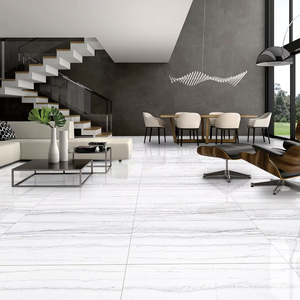 กระเบื้องปูพื้นและผนังพอร์ซเลนสมัยใหม่ Grande Esclate Statuario ขนาด 60x120 ซม. ผิวด้านขัดเงา สำหรับตกแต่งภายในวิลล่าและโรงแรม - Product Image 1