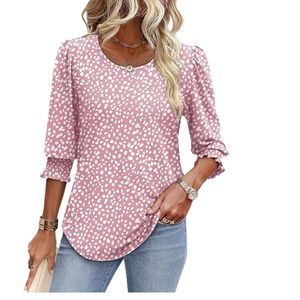 เสื้อผ้าผู้หญิง แขนยาว 3/4 แบบลำลองแต่ดูดี มีปลายแขนจั๊มพ์ - Product Image 1