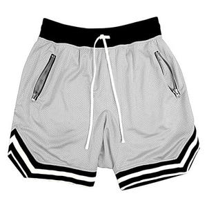 Shorts de basketball légers pour hommes avec logo personnalisé, pour les sports d'été, prix abordable, design anti-plis très demandé. - Product Image 2