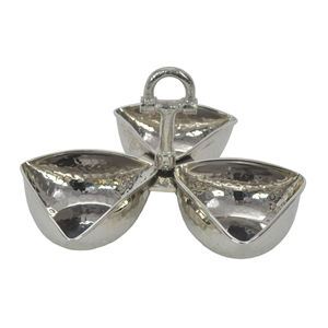 Cuencos de Lujo para Decoración de Bodas, Artesanía Metálica, Cuenco para Servir Dátiles y Chocolate, Asas con Diseño de Bocado de Caballo, Cuenco Dorado, Sets de Regalo, Centro de Mesa - Product Image 4