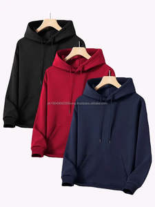 เสื้อฮู้ดดี้ใหม่ ผ้าฝ้าย 100% ระบายอากาศได้ดี แห้งเร็ว สินค้ามาใหม่ หลายขนาด สีพื้น - Product Image 4