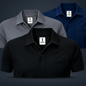 Camiseta de Verano con Bolsillo Antiarrugas, Personalizada con Logotipo, Uniforme de Empresa para Hombre, Manga Corta - Product Image 3
