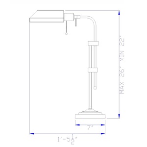 Lámpara de Mesa Industrial Vintage de Latón con Cabezal Ajustable para Lectura y Estudio - Product Image 6