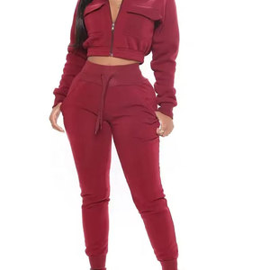 Elegant Women Streetwear Tracksuit Comfortable Hooded Fleece <b>Top</b> Matching <b>Trousers</b> Eco-Friendly Breathable for Women <b>Set</b> - Product Image 4