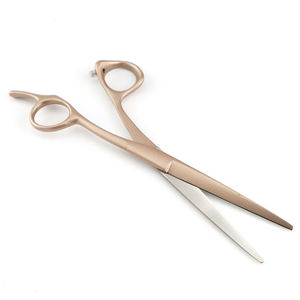 Ciseaux de coiffure professionnels dorés robustes pour droitiers avec lame à trou aveugle pour salon – Nouveauté à prix de gros - Product Image 1
