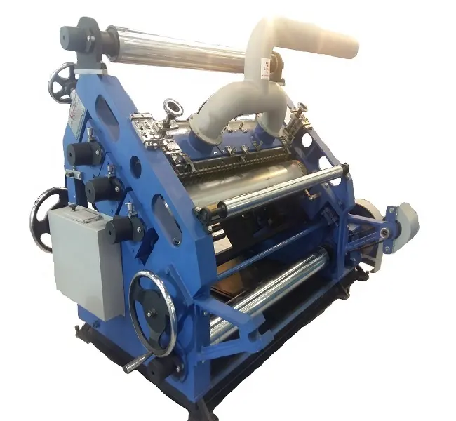 Sıcak satış yüksek kaliteli kağıt bardak dalgalanma yapma tek Facer oluk makinesi fabrikası hindistan