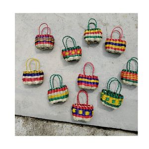Handcrafted Rattan Decorative Items From Vietnam for Business Gift Rattan <b>mini</b> <b>Keyring</b> chain and Rattan Charms - Product Image 2