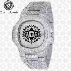 Charm_Jewells Boîtier de montre de luxe en acier inoxydable 40 mm Analogique Mécanique Lumineux Bouton poussoir Fermoir caché Vintage 20 mm Unisexe - Product Image 1