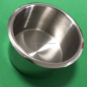 Support de verre/bouteille encastrable manuel en acier inoxydable de classe I, format Jumbo, pour table de poker, casino, camping-car, bateau, bureau - Product Image 4