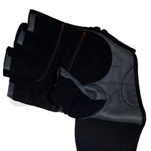 Gants de musculation en cuir demi-doigts avec support de poignet pour la gym, le fitness et l'entraînement de force – Conception personnalisée en gros - Product Image 4