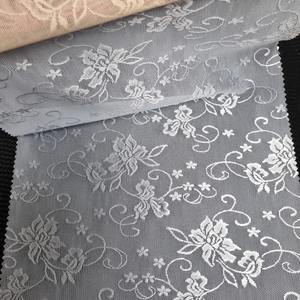 Tela de Encaje Elástica Floral de 147 cm, Malla de Encaje de Nailon y Spandex para Lencería, Vestidos de Moda, Tela de Encaje Elástica Suave - Product Image 1
