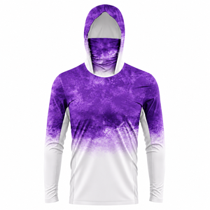 Chemise de pêche pour hommes d'extérieur à capuche, vêtements de performance, usine de vêtements OEM ODM - Product Image 3