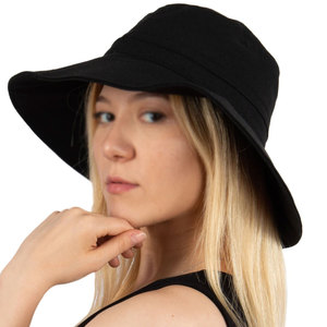 Sombrero de algodón para exteriores con ala suave, protección solar, ideal para pesca, camping, senderismo, playa, vacaciones y aventuras. - Product Image 1