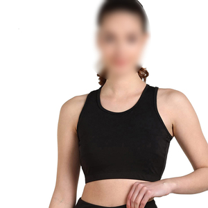 Sujetador Deportivo de Compresión para Mujer, Color Negro, Último Modelo, Ropa Deportiva para Exteriores, Alta Calidad, Estampado, Tela Suave, Diseño Moderno - Product Image 1