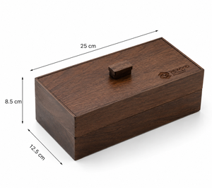 Caja de Almacenamiento de Té de Madera con Tapa y Logotipo Personalizado OEM, Caja Organizadora de Madera Sólida - Product Image 3