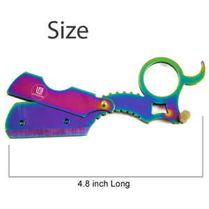 มีดโกนตัดผมระดับมืออาชีพ สแตนเลสคุณภาพสูง แบบวงแหวนสำหรับช่างตัดผม ใช้ได้ทั้งในร้านและส่วนตัว โกนได้อย่างเรียบเนียน - Product Image 2