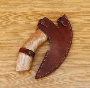 Custom Handmade Damascus Steel Pizza Cutter with Wooden Handle Microwave Safe Best for Cutting <b>Bread</b> Pizza Daily Kitchen Use - Product Image 2