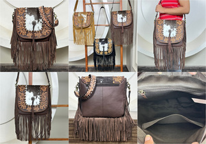 Nouveau sac à bandoulière en cuir de vachette outillé à la main de luxe haut de gamme pour femmes grande capacité décontracté tendance sacs à bandoulière - Product Image 3