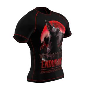 Chemises de compression anti-UV et anti-humidité pour BJJ, tissu extensible quadridirectionnel, coutures plates pour BJJ Jiu-Jitsu - Product Image 1