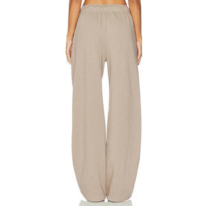 Nesta Sports 2026 – Pantalon de jogging en molleton français pour femme, 100 % coton, extensible dans quatre directions, coupe ample, respirant, uni, idéal pour l'hiver - Product Image 4