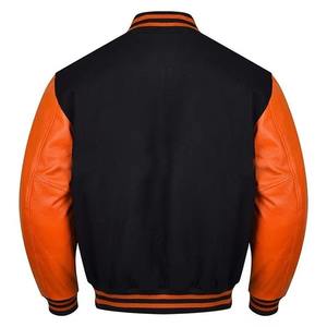 Chaqueta Varsity Premium para Hombre, Impermeable, Resistente al Viento, con Recubrimiento Formal, Mezcla de Lana, Mangas de Cuero, Logotipo Personalizado, Venta al Por Mayor Directa de Fábrica - Product Image 5